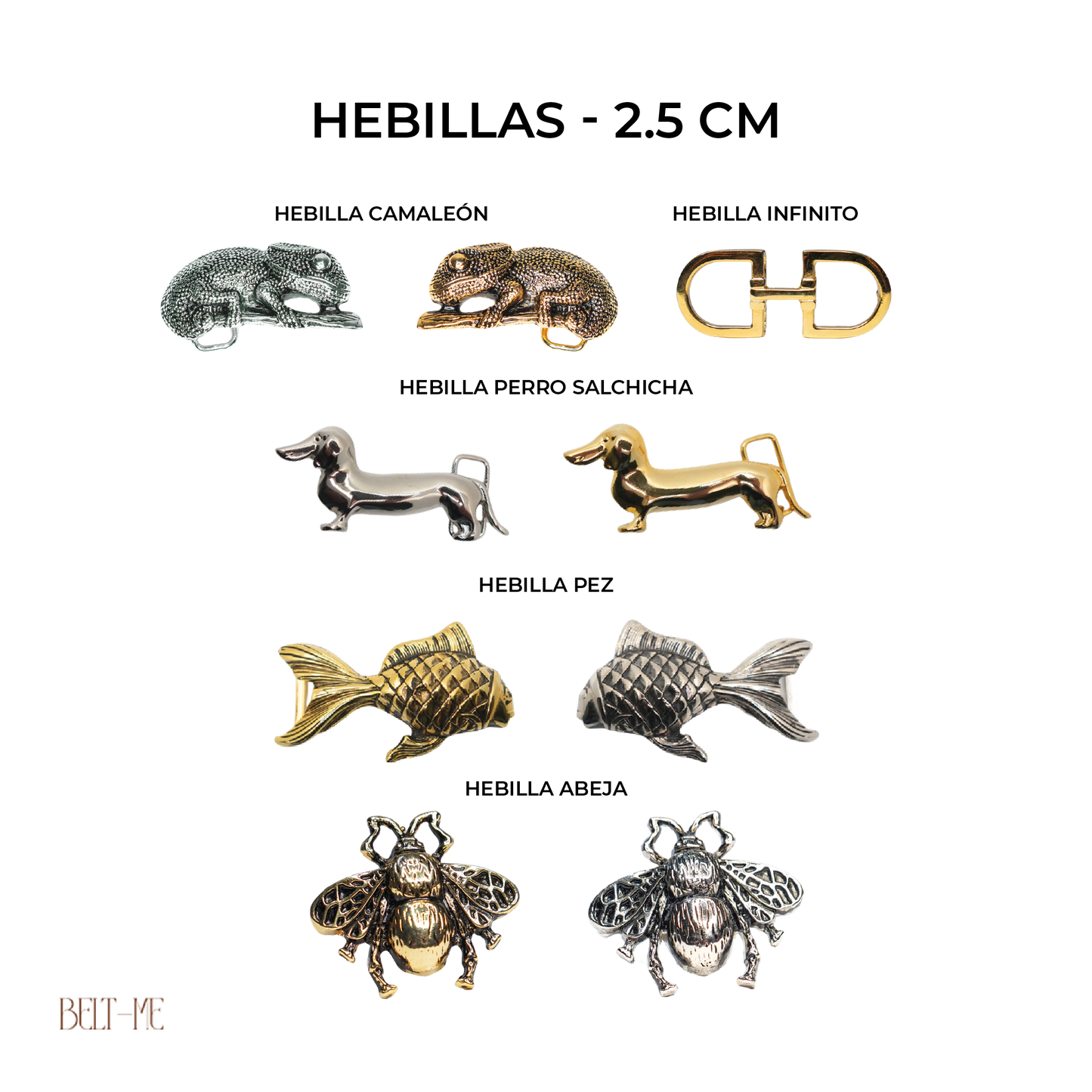 Cinturónes delgados (2,5 cm)