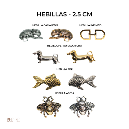 Cinturónes delgados (2,5 cm)